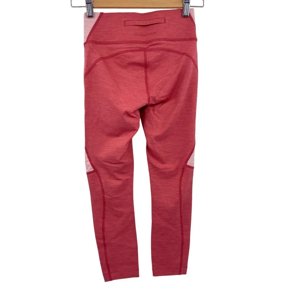 Outdoor Voices Core 3/4 Leggings Size Xsmall XS Thistle Desert Rose Pink TechSwe